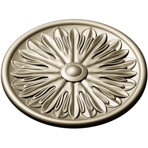 Sunburst Rosette - STL 3D model for CNC milling
