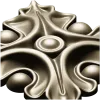 Acanthus Square Rosette STL for CNC Milling