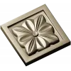 Square Floral Rosette STL for CNC