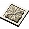 Square Floral Rosette STL for CNC