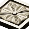 Square Floral Rosette STL for CNC