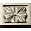 Square Floral Rosette STL for CNC