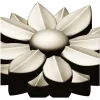 Floral rosette STL 3D model for CNC carving