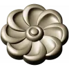 Spiral Blossom Rosette - STL for CNC carving