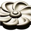 Spiral Blossom Rosette - STL for CNC carving