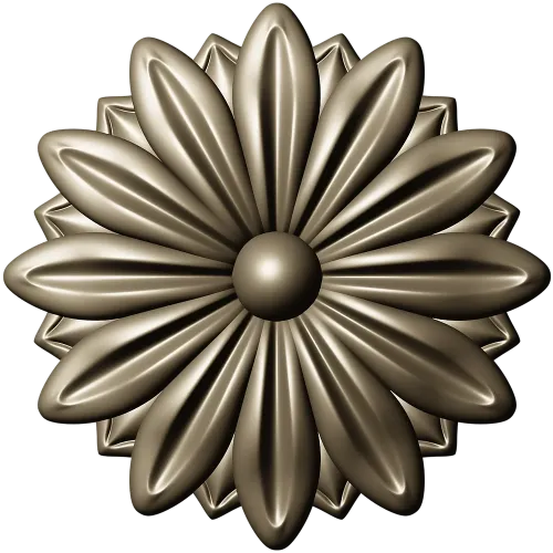 Daisy Rosette STL 3D Model for CNC
