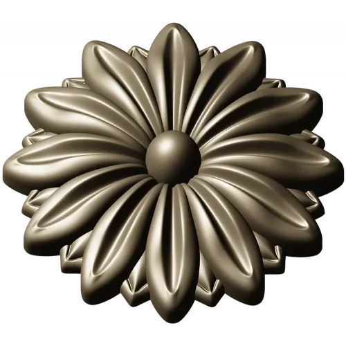 Daisy Rosette STL 3D Model for CNC