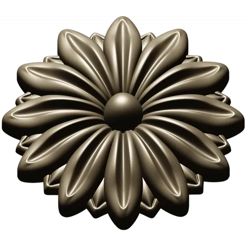 Daisy Rosette STL 3D Model for CNC