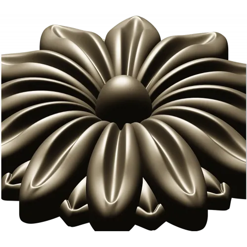 Daisy Rosette STL 3D Model for CNC