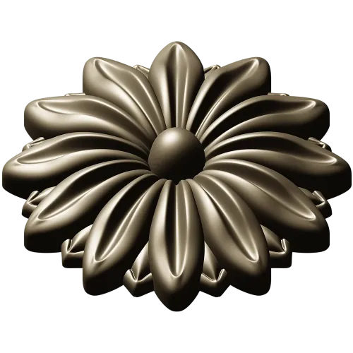 Daisy Rosette STL 3D Model for CNC