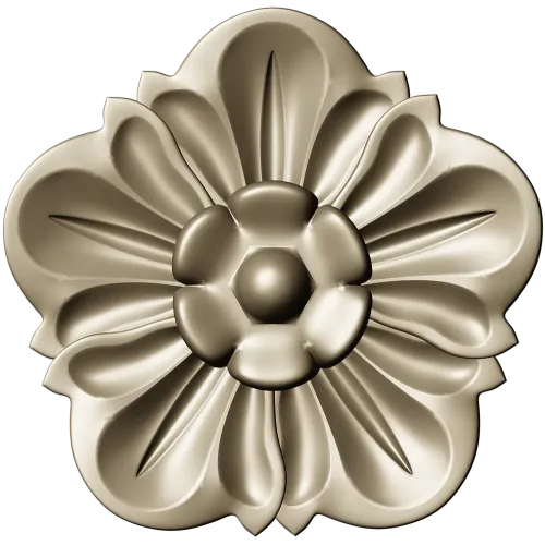 Floral Rosette Relief STL for CNC