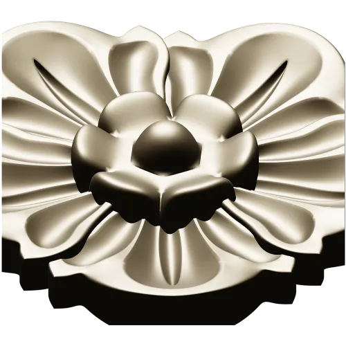 Floral Rosette Relief STL for CNC
