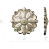Розетка декоративная STL - 3D модель для ЧПУ резьбы по дереву