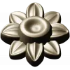 Floral Rosette STL 3D Model for CNC Carving