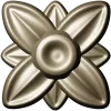 Floral rosette stl 3D model for CNC routing