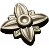 Floral rosette stl 3D model for CNC routing