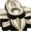 Floral rosette stl 3D model for CNC routing