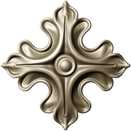 Acanthus Rosette STL for CNC - high-relief decorative 3D model