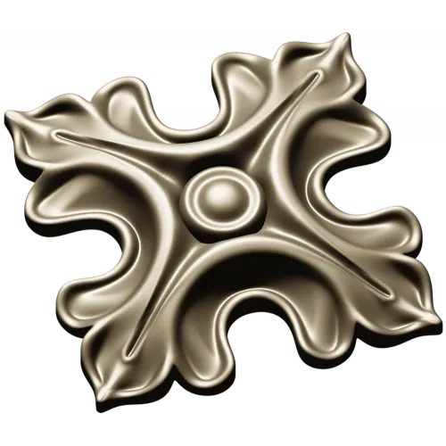 Acanthus Rosette STL for CNC - high-relief decorative 3D model