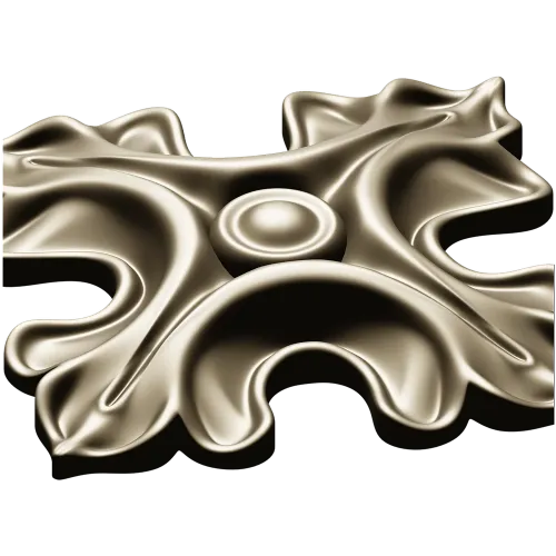 Acanthus Rosette STL for CNC - high-relief decorative 3D model