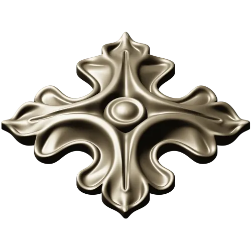 Acanthus Rosette STL for CNC - high-relief decorative 3D model