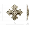 Acanthus Rosette STL for CNC - high-relief decorative 3D model