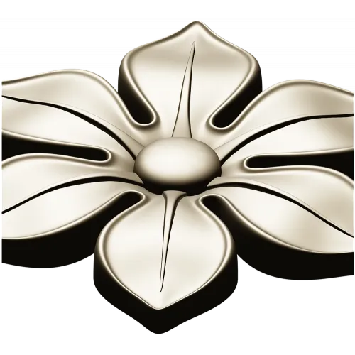 Шестилепестковая розетка в формате STL для ЧПУ