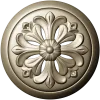 Florentine Bloom - round floral rosette STL for CNC carving