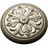 Florentine Bloom - round floral rosette STL for CNC carving