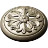 Florentine Bloom - round floral rosette STL for CNC carving
