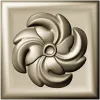 Spiral Blossom Rosette - STL 3D Model for CNC
