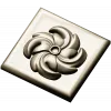 Spiral Blossom Rosette - STL 3D Model for CNC
