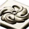 Spiral Blossom Rosette - STL 3D Model for CNC