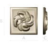 Spiral Blossom Rosette - STL 3D Model for CNC