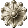 Floral Rosette STL 3D Model for CNC Routing - High-Relief Medallion