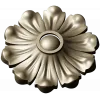 Floral Rosette STL 3D Model for CNC Routing - High-Relief Medallion