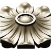 Floral Rosette STL 3D Model for CNC Routing - High-Relief Medallion