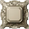 Baroque Shell Rosette - STL 3D model for CNC
