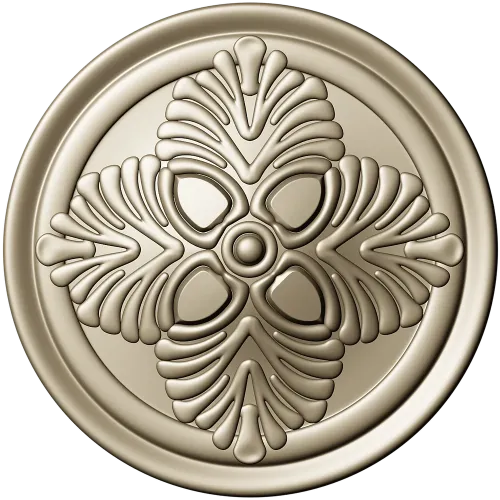 Florentine Quad Rosette - STL 3D model for CNC