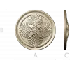 Florentine Quad Rosette - STL 3D model for CNC