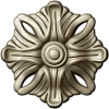 Florentine Ribbon Rosette - detailed rosette 3D model STL for CNC