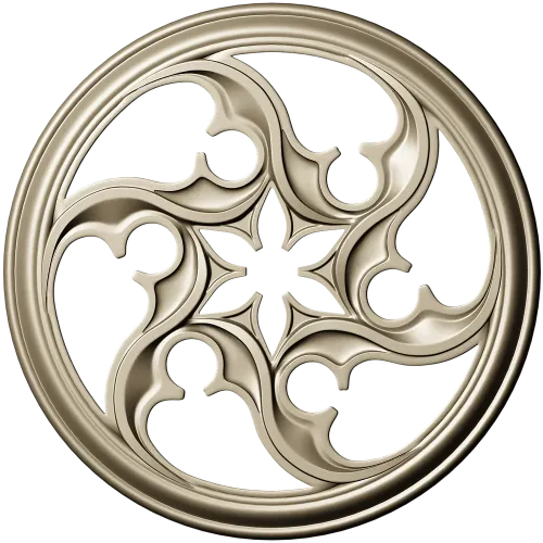 Auric Star Rosette - STL 3D model for CNC