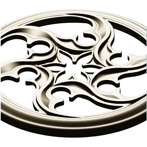 Auric Star Rosette - STL 3D model for CNC