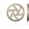 Auric Star Rosette - STL 3D model for CNC