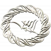 Ornamental Laurel Rosette with Arabic Calligraphy - STL for CNC
