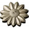 Sunflower Rosette 3D STL for CNC