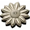 Sunflower Rosette 3D STL for CNC