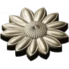 Sunflower Rosette 3D STL for CNC