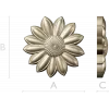 Sunflower Rosette 3D STL for CNC