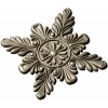 Acanthus Star Rosette STL for CNC router
